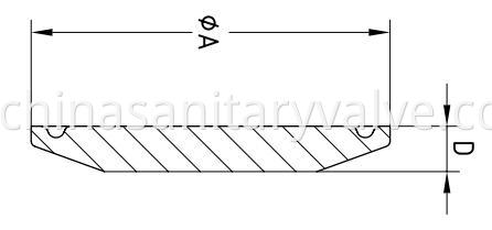 DIN End Cap Sanitary fitting Stainless Steel